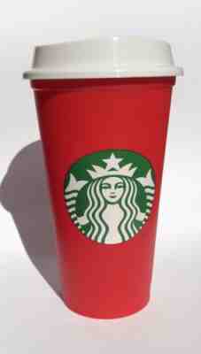 STARBUCKS RED 16 oz. TRAVEL REUSABLE LIMITED EDITION HOLIDAY CHRISTMAS 2018 CUP - Sold on eBay Nov, 5th 2018 for $10.00