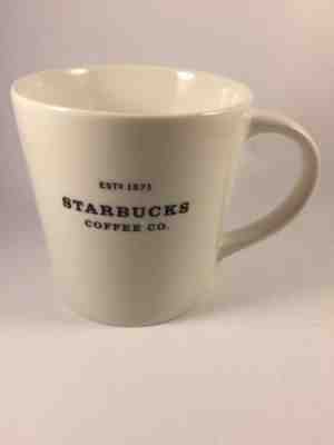2010 Starbucks Classic Coffee Mug Est 1971 BONE CHINA White Black 18 oz GUC - Sold on eBay Nov, 18th 2018 for $10.99