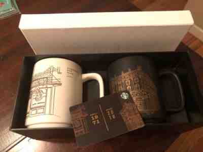 STARBUCKS 1971 & 2018 RESERVE MILAN COLLECTOR MUG SET BNIB LAST ONE With Card - Sold on eBay Sep, 10th 2018 for $29.99
