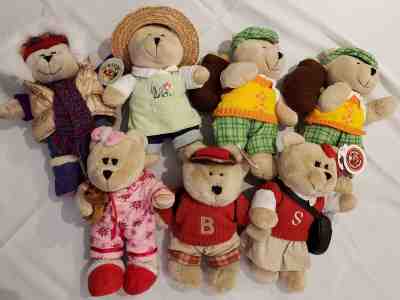 Starbucks Bearista Bears Lot of 7-2002, 2004, 2006, 2007-EUC & NWT - Sold on eBay Sep, 20th 2018 for $17.00