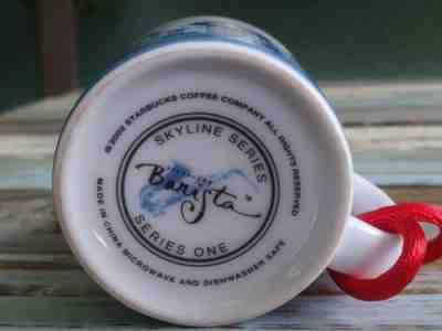 Starbucks Christmas Mini Mug Ornament Chicago Skyline Series One 2002 Barista  - Sold on eBay Sep, 18th 2018 for $3.50
