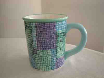 2002 Starbucks Mosaic Barista Coffee Mug Colorful Turquoise Purple Green 18 oz - Sold on eBay Sep, 17th 2018 for $19.00