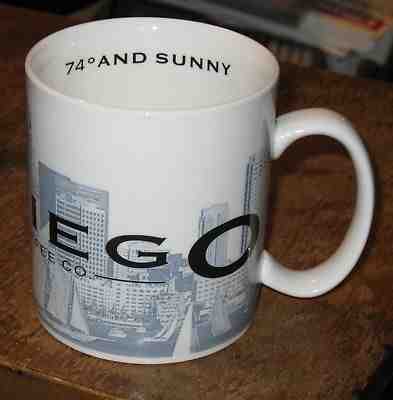 Starbucks 2002 "SAN DIEGO" Barista Skyline Series One Mug/up 74* AND SUNNY - Sold on eBay Sep, 17th 2018 for $16.95
