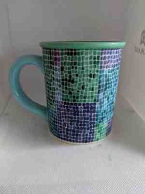 Starbucks 2002 Barista Multicolor Mosaic Tile Pattern 18 Oz. Coffee Mug, EUC - Sold on eBay Sep, 16th 2018 for $21.99