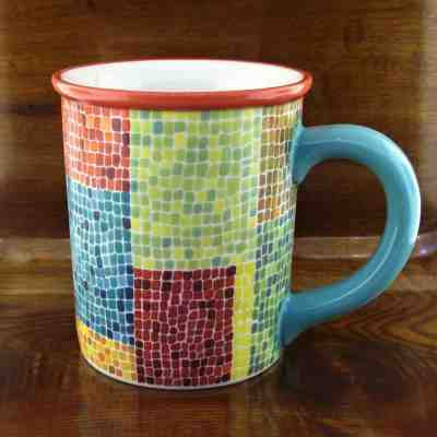 2002 Starbucks Barista Textured Mosaic Tile Coffee Mug 16 oz. - Sold on eBay Sep, 16th 2018 for $24.95