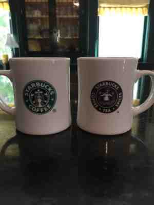 Pair Of "Purchased @ The First Starbucks Store" 2002 Seattle Mermaid/Siren Mugs  - Sold on eBay Sep, 14th 2018 for $34.99