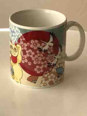 2002 STARBUCKS made in JAPAN MUG Volcano CATS Cherry Blossom RED FANS BIRDS RARE - Sold on eBay Sep, 13th 2018 for $150.00