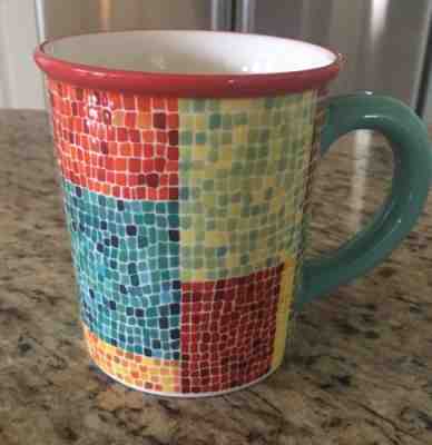 Starbucks Barista Coffee Mug 2002 Cup Colorful Mosaic Tile Large 18 oz Ceramic - Sold on eBay Sep, 12th 2018 for $15.00