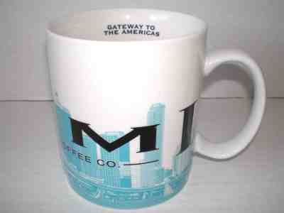 2002 STARBUCKS MIAMI 18 OZ MUG SKYLINE SERIES 1 BARISTA - Sold on eBay Sep, 10th 2018 for $14.39