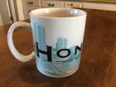 STARBUCKS Barista 2002 Honolulu Aloha Coffee Cup Skyline Series One Mug - Sold on eBay Sep, 10th 2018 for $12.59