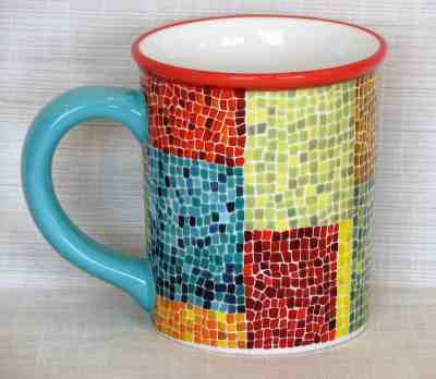 2002 STARBUCKS COFFEE MOSAIC MUG CUP - Sold on eBay Sep, 10th 2018 for $24.99