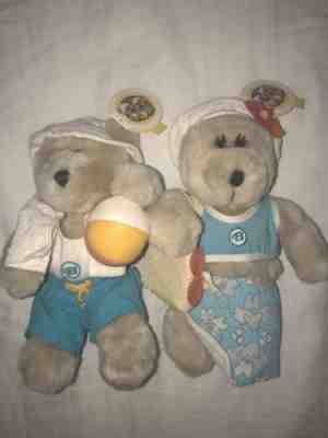 2x Starbucks bear Summer Girl & Boy Lot 2002.US Seller!+ Tags - Sold on eBay Sep, 8th 2018 for $50.00