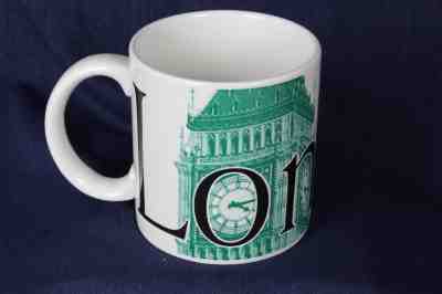 2002 White Starbucks City Mug LONDON Collector Series 20 oz Big Ben Large - Sold on eBay Sep, 8th 2018 for $28.99