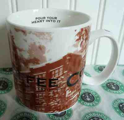 NEW 2002 STARBUCKS SEATTLE SODO HQ CITY SKYLINE MUG - POUR YOUR HEART INTO IT - Sold on eBay Sep, 6th 2018 for $29.99