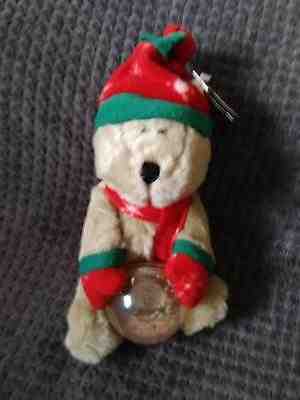 STARBUCKS BEARISTA SNOWGLOBE BEAR PLUSH HOLIDAY 2002 CHRISTMAS WITH TAG - Sold on eBay Sep, 4th 2018 for $9.99