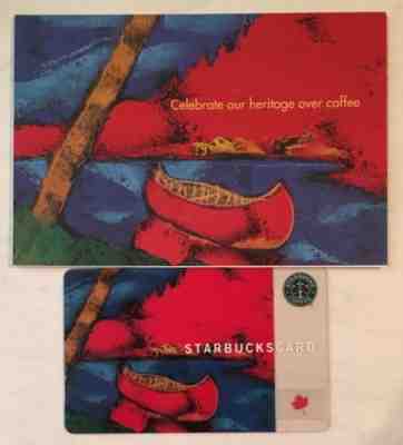 Starbucks 2003 Canada Canoe Heritage Card With Matching Sleeve RARE - Sold on eBay Nov, 18th 2018 for $89.99