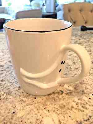 2003 COLLECTIBLE WHITE STARBUCKS HALLOWEEN 3D GHOST HANDLE MUG CUP MINT! - Sold on eBay Oct, 1st 2018 for $10.00