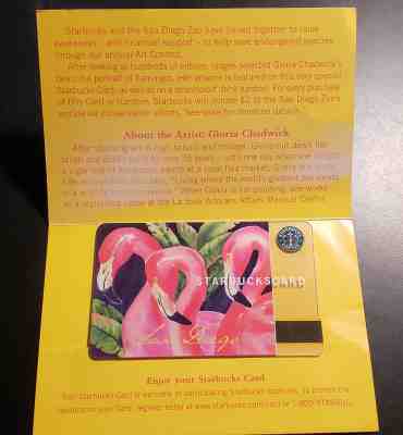 HTF 2003 San Diego Zoo Starbucks Card with Matching Sleeve - Sold on eBay Sep, 25th 2018 for $143.77
