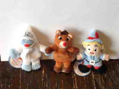 NWT STARBUCKS Finger Puppets 2003 Rudolph Bumble & Hermey Set of 3 - Sold on eBay Sep, 24th 2018 for $12.99