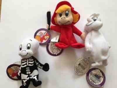 NWT Starbucks 2003 Halloween set of finger puppets - Casper, Wendy, Fatso - Sold on eBay Sep, 24th 2018 for $19.99