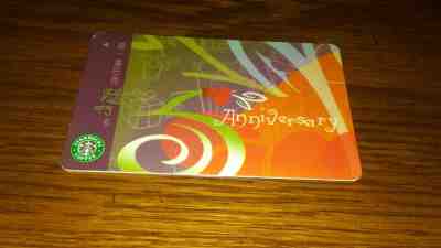 STARBUCKS TAIWAN  2003 GIFT CARD "  5th ANNIVERSARY"  VERY RARE! - Sold on eBay Sep, 23rd 2018 for $29.95