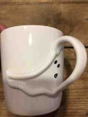 Starbucks Barista White Boo Ghost 16 oz Halloween Handle Mug 2003 - Sold on eBay Sep, 15th 2018 for $6.50