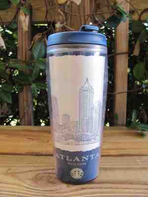 Starbucks Atlanta HOTlanta Tall Travel Tumbler 16 Oz~Blue~2004 - Sold on eBay Sep, 25th 2018 for $9.99