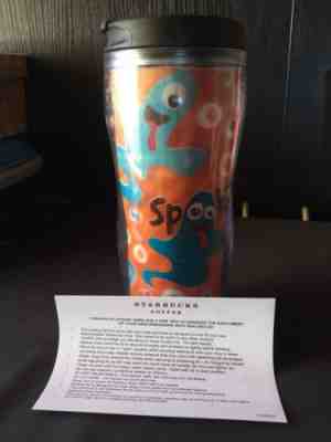 Starbucks Halloween Spooky Hologram Ghost 3D 16Oz Travel Tumbler 2004 - Sold on eBay Sep, 22nd 2018 for $11.99