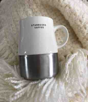 Starbucks Coffee Mug Cup Metal Bottom Ceramic Top Weighted 2004 14 oz Non Skid - Sold on eBay Sep, 20th 2018 for $11.00