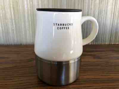 Vintage 2004 Starbucks Metal Bottom Ceramic Travel Mug w/ Lid 14 fl oz - Used - Sold on eBay Sep, 20th 2018 for $9.99