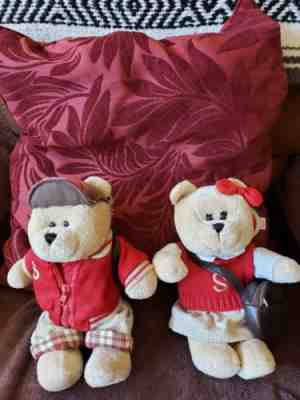 Starbucks Bearista Bears Plush 2004 School Girl and Boy - Sold on eBay Sep, 20th 2018 for $10.00