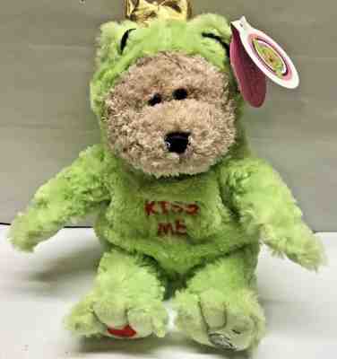 Teddy Bear 2004 STARBUCKS BEARISTA 29 Old LOGO Coffee KISS ME FROG PRINCE Plush - Sold on eBay Sep, 17th 2018 for $9.90