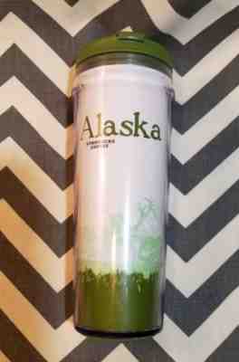 Starbucks Alaska 2004 Tumbler 12 fl oz. Travel Mug Plastic green bear moose - Sold on eBay Sep, 14th 2018 for $15.95