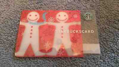 STARBUCKS 2004 Shiny and Mint Gingerbread Man Gift Cards 14 Years OLD!! - Sold on eBay Sep, 11th 2018 for $4.88