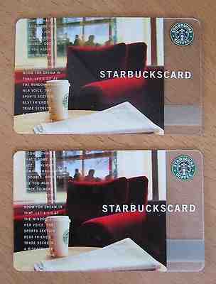STARBUCKS CARDS (Lot of 2) ** COMFY RED CHAIR ** 2004 - RETIRED, RARE, & HTF - Sold on eBay Sep, 10th 2018 for $4.99