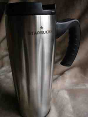 STARBUCKS  AROMA SOLO  BARISTA STAINLESS STEEL  TRAVEL MUG 16 OZ. 2004 - Sold on eBay Sep, 8th 2018 for $19.99