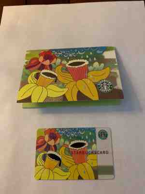Starbucks Card 2005 Coffee Tulips w/Sleeve New Never swiped - Sold on eBay Oct, 13th 2018 for $31.00