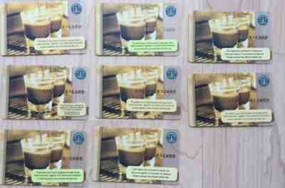 Starbucks Card Lot 2006 8 Different Issues Double Shot Coffee Shots Gift Card - Sold on eBay Oct, 31st 2018 for $7.49
