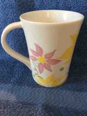 Starbucks Floral Coffee Mug 2006 Pink Yellow Spring Tulip Daylily 13oz tea cup - Sold on eBay Oct, 31st 2018 for $16.99