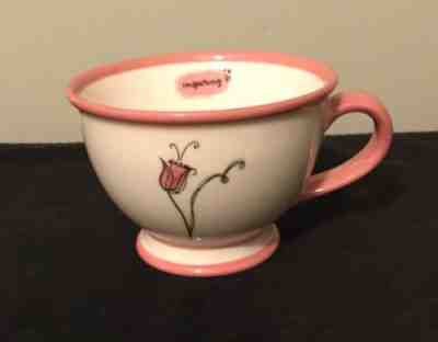 Starbucks Coffee 2006 'Inspiring' White Pink Flower  10 oz Mug Cup - Sold on eBay Oct, 30th 2018 for $7.09