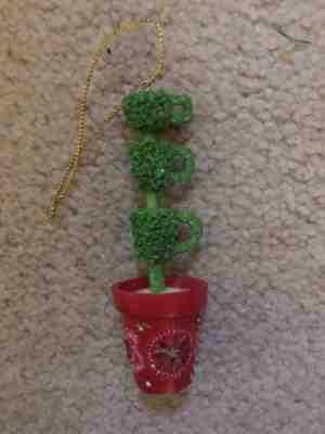 Starbucks 2006 Topiary Christmas Ornament Rare 3” - Sold on eBay Oct, 29th 2018 for $8.99