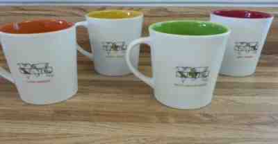 Set of 4 STARBUCKS 2006 LATIN AMERICA ASIA AFRICA MULTIREGION COFFEE CUPS MUGS - Sold on eBay Oct, 28th 2018 for $15.00