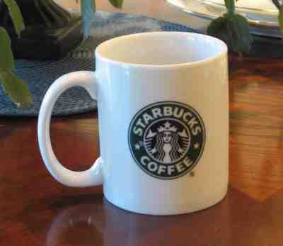 Starbucks Coffee Mug 2006 Classic White Green Black Mermaid Logo 12 oz  - Sold on eBay Oct, 27th 2018 for $10.00