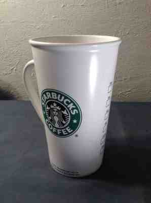 ~ Starbucks 2006 Tall 20oz Mug Markable Grande w/ Green Mermaid Logo - Sold on eBay Oct, 27th 2018 for $14.00
