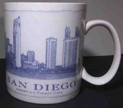 2006 Starbucks Coffee Mug San Diego California Souvenir 18 FL OZ White Cup CA - Sold on eBay Oct, 26th 2018 for $16.99