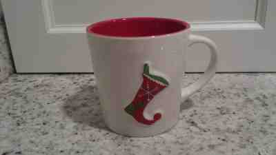 Starbucks 2006 Holiday Christmas Mug Coffee Stocking Snowflakes 17 oz large; EUC - Sold on eBay Oct, 25th 2018 for $6.99