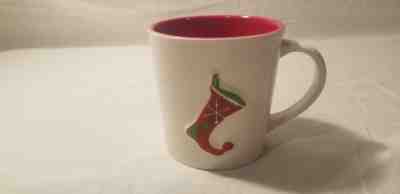 Starbucks mug 17 Oz Mug Coffee Tea  2006 Holiday Christmas Stocking Snowflakes - Sold on eBay Oct, 25th 2018 for $13.99