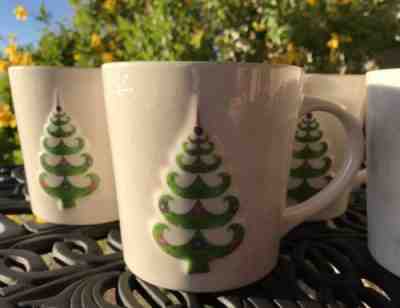 Set Of 4 Starbucks 2006 Holiday Christmas Coffee Mugs 17oz Tree Snowflakes NICE - Sold on eBay Oct, 25th 2018 for $20.00