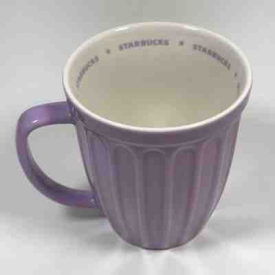Starbucks 2006 Purple Ribbed Collectible Mug 16 oz Coffee Tea Cup - Sold on eBay Oct, 23rd 2018 for $19.99