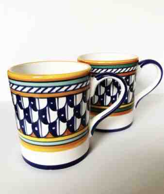 2 Starbucks Hand Painted Deruta Italy Mugs 2006 . - Sold on eBay Oct, 22nd 2018 for $15.00